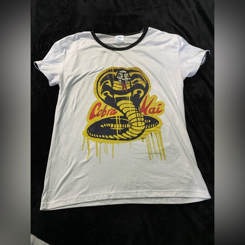 A White AS Cobra Kai Shirt